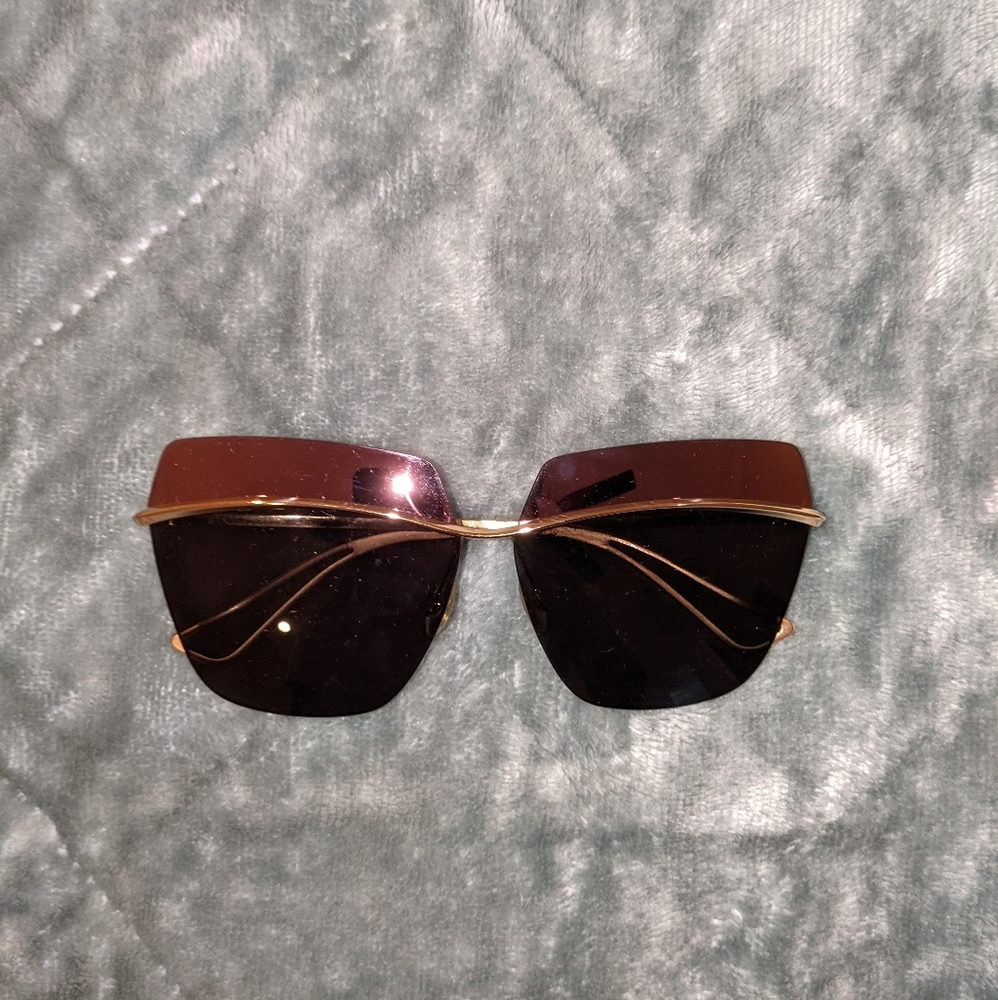 Christian Dior Metallic Square Sunglasses
